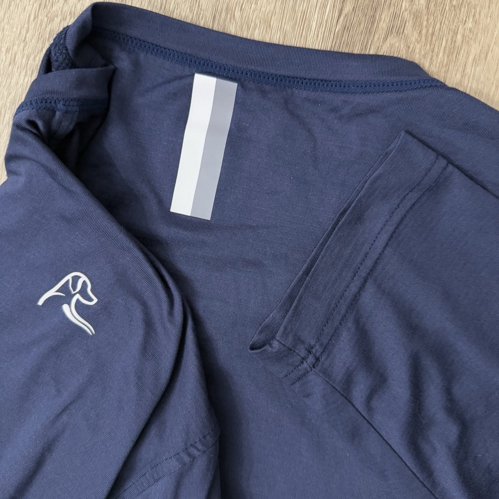 Rhoback Blitz Tech Long Sleeve Tee 2.0 Men's 2XL Navy Blue Performance Shirt